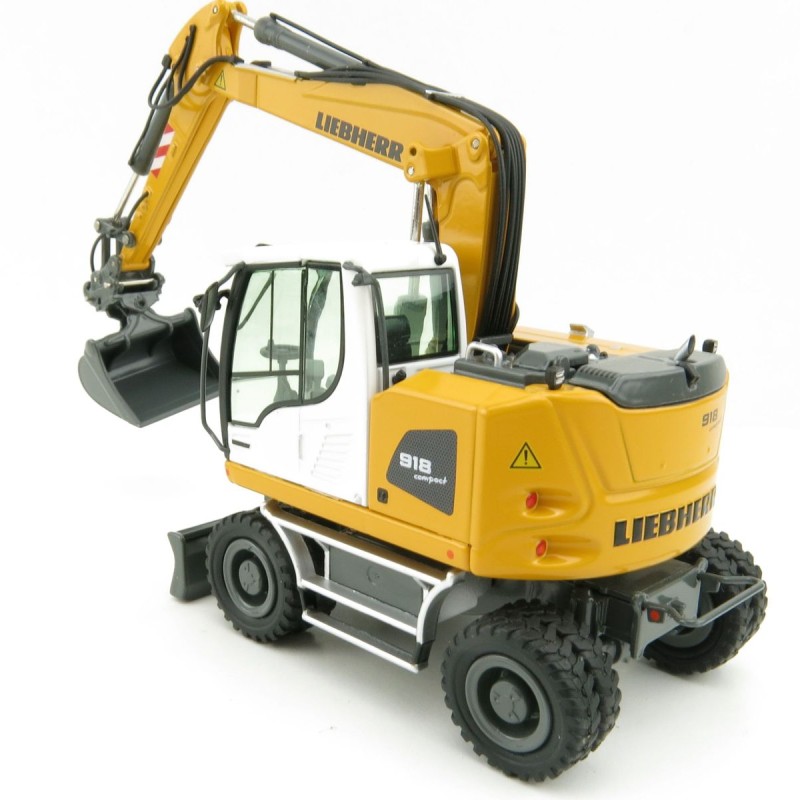 NZG 9431 LIEBHERR A918 COMPACT LITRONIC Hydraulic Mobile Wheeled Excavator New Design - Scale 1:50