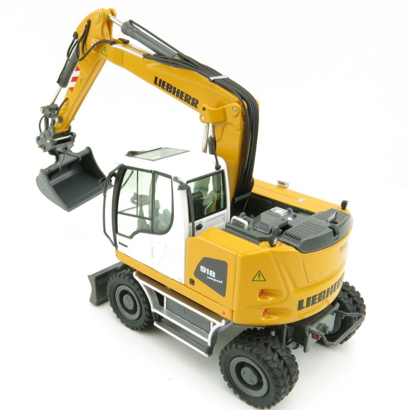 NZG 9431 LIEBHERR A918 COMPACT LITRONIC Hydraulic Mobile Wheeled Excavator New Design - Scale 1:50