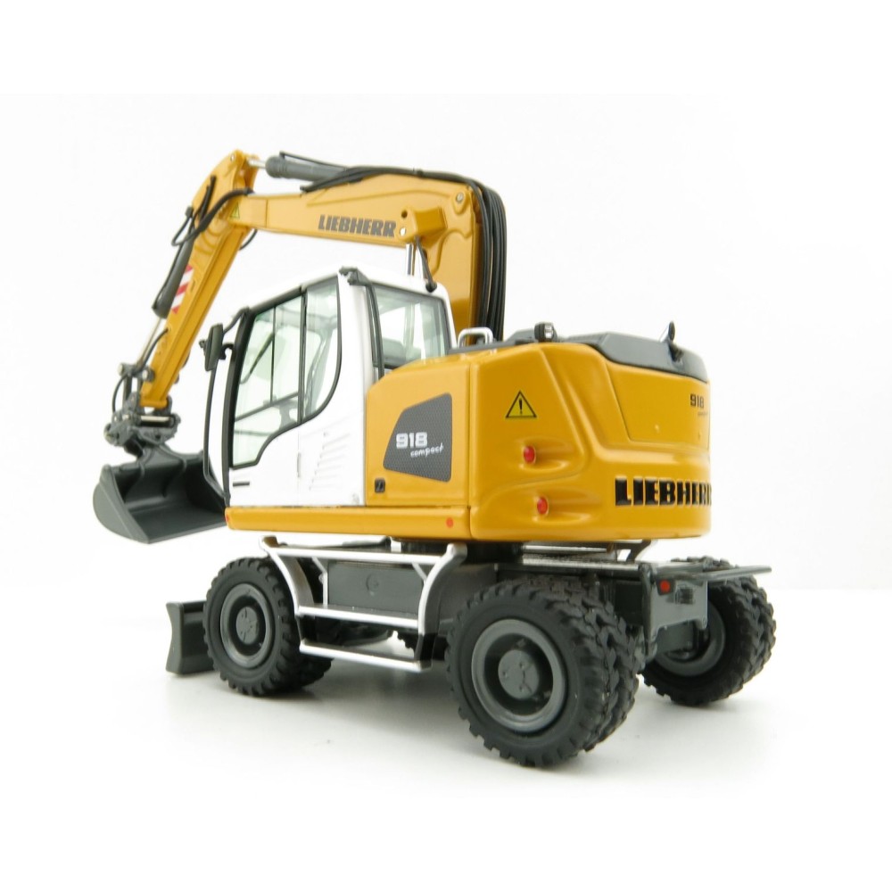 NZG 9431 LIEBHERR A918 COMPACT LITRONIC Hydraulic Mobile Wheeled Excavator New Design - Scale 1:50