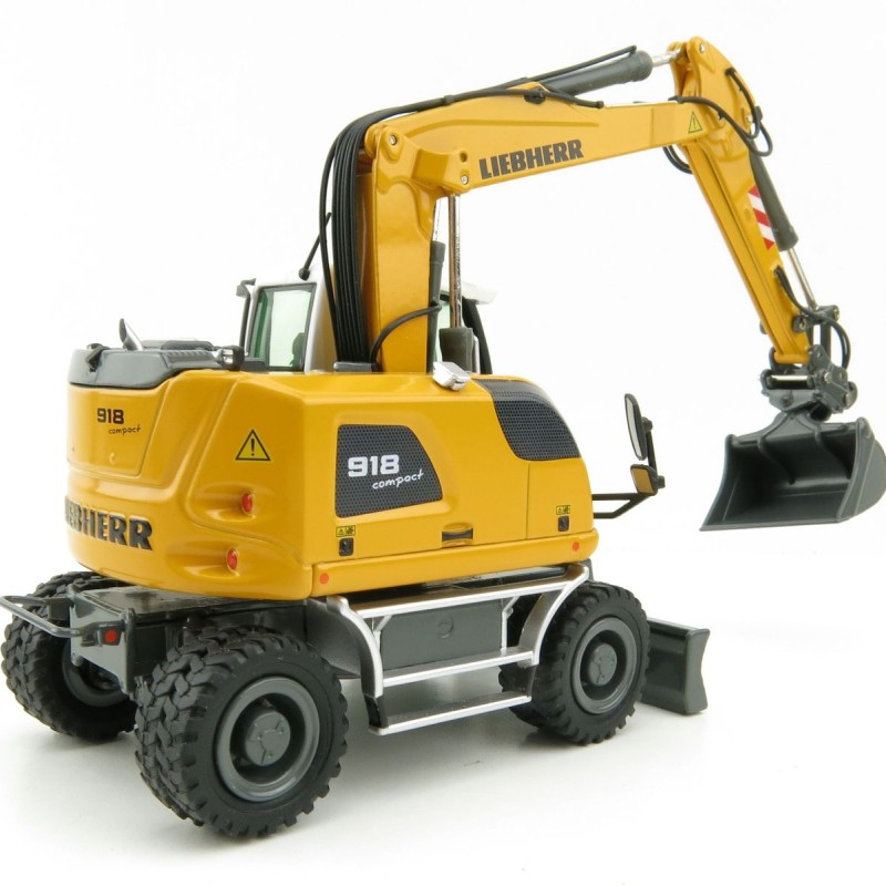 NZG 9431 LIEBHERR A918 COMPACT LITRONIC Hydraulic Mobile Wheeled Excavator New Design - Scale 1:50