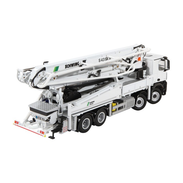 NZG 951 MERCEDES-BENZ AROCS 8x4 SCHWING S43SX III CONCRETE PUMP - Scale 1:50