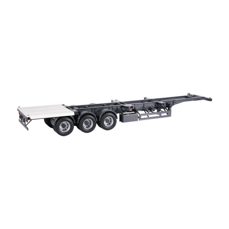 NZG 9791/03 Container Trailer International Twin Tyres with White ONE 40ft Sea Container - Scale 1:18