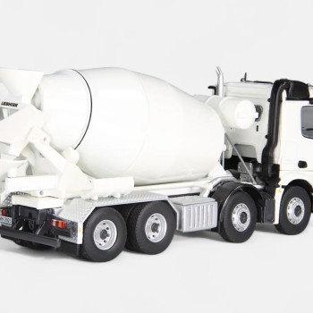 NZG 993 Mercedes-Benz Arocs 8x4 Truck with Cement Concrete Mixer White - Scale 1:50