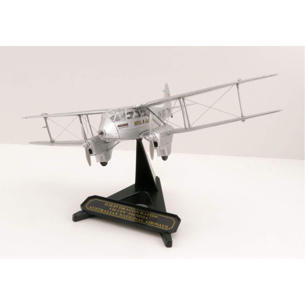 OXFORD 72DR013 DH Dragon Rapide VH-UFF Australian National Airways 1:72 Scale