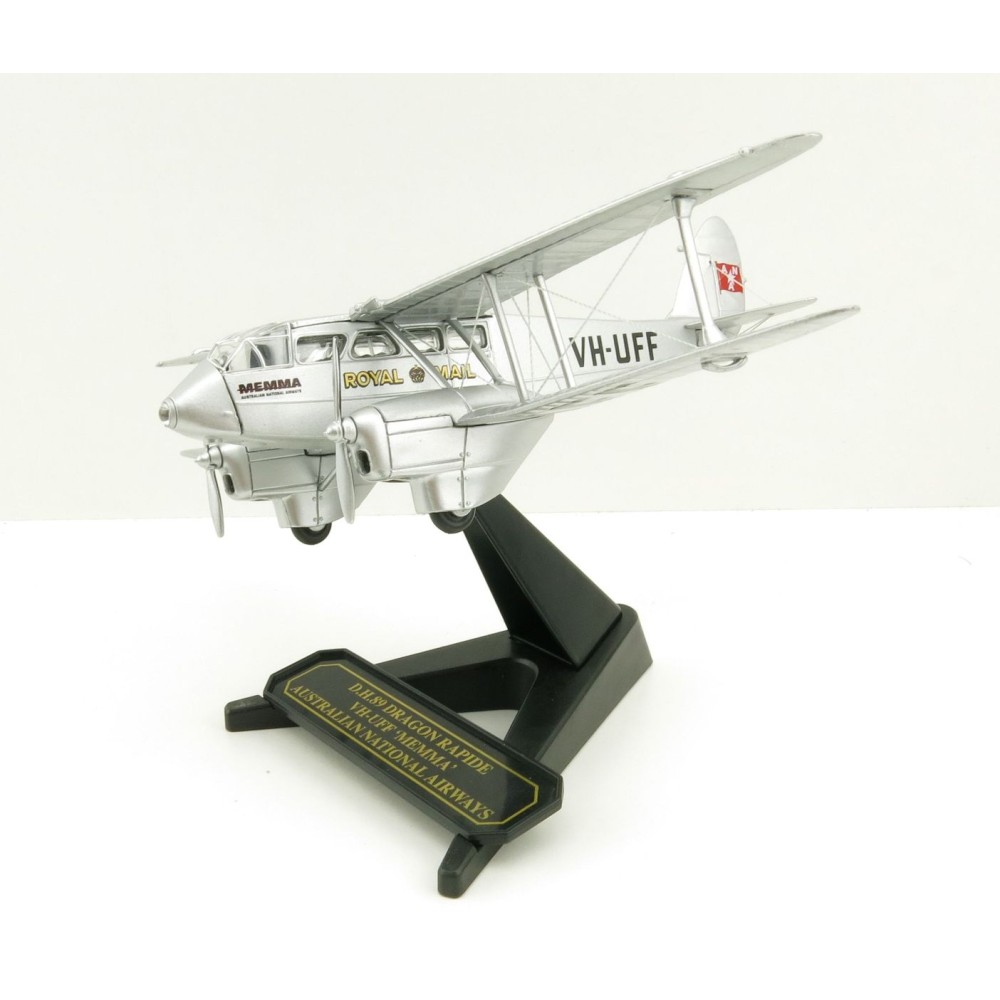 OXFORD 72DR013 DH Dragon Rapide VH-UFF Australian National Airways 1:72 Scale