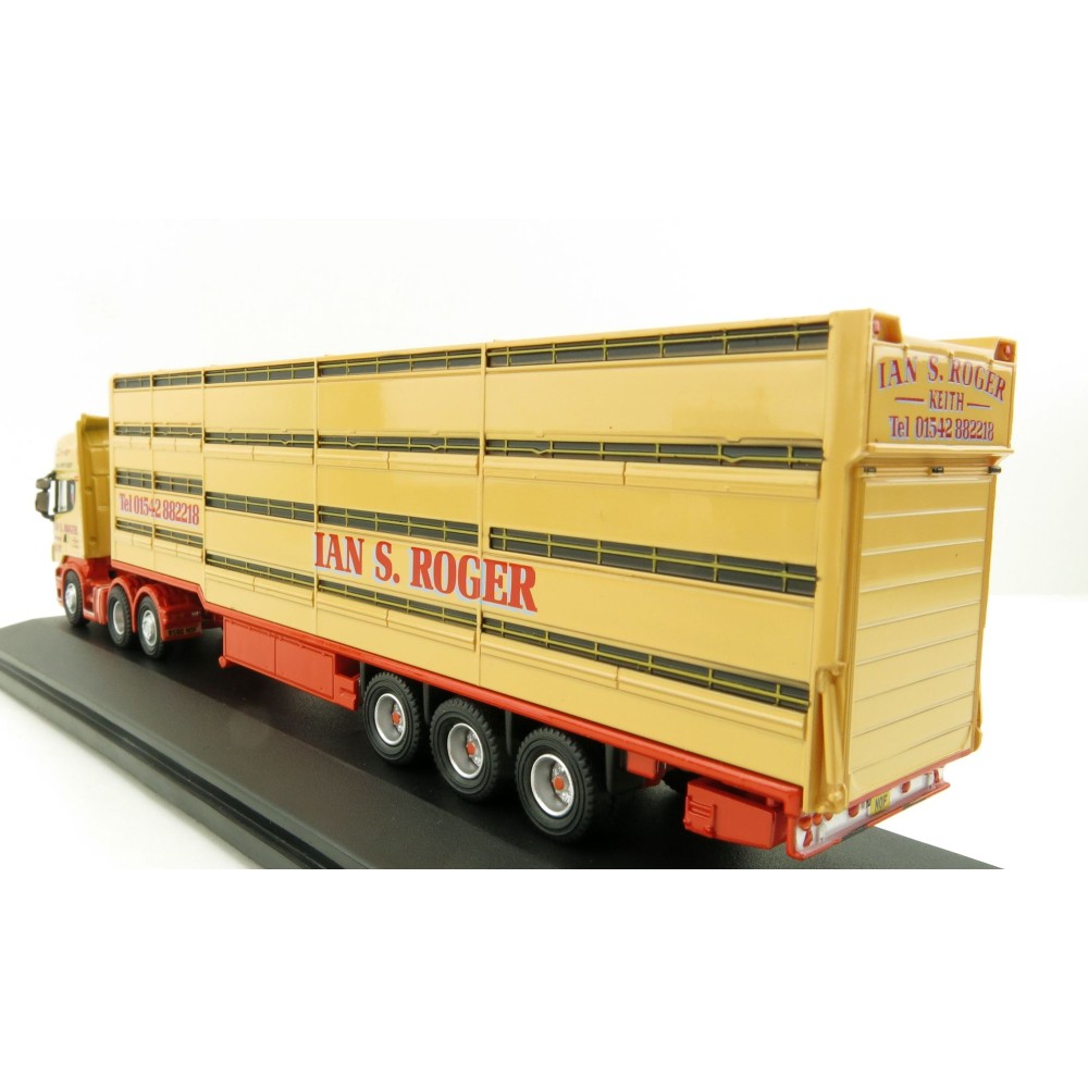 OXFORD 76SCA02LT Scania R-Series Houghton with Parkhouse Livestock Transporter S Roger 1:76 Scale