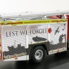 OXFORD 76SFE011 Scania RHD Humberside Fire and Rescue Pump Ladder -  Lest we forget - 1:76 Scale