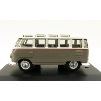 OXFORD 76VWS009 VW T1 Samba Bus - Mouse Grey and Pearl White 1:76 Scale