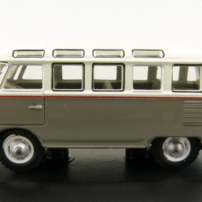 OXFORD 76VWS009 VW T1 Samba Bus - Mouse Grey and Pearl White 1:76 Scale