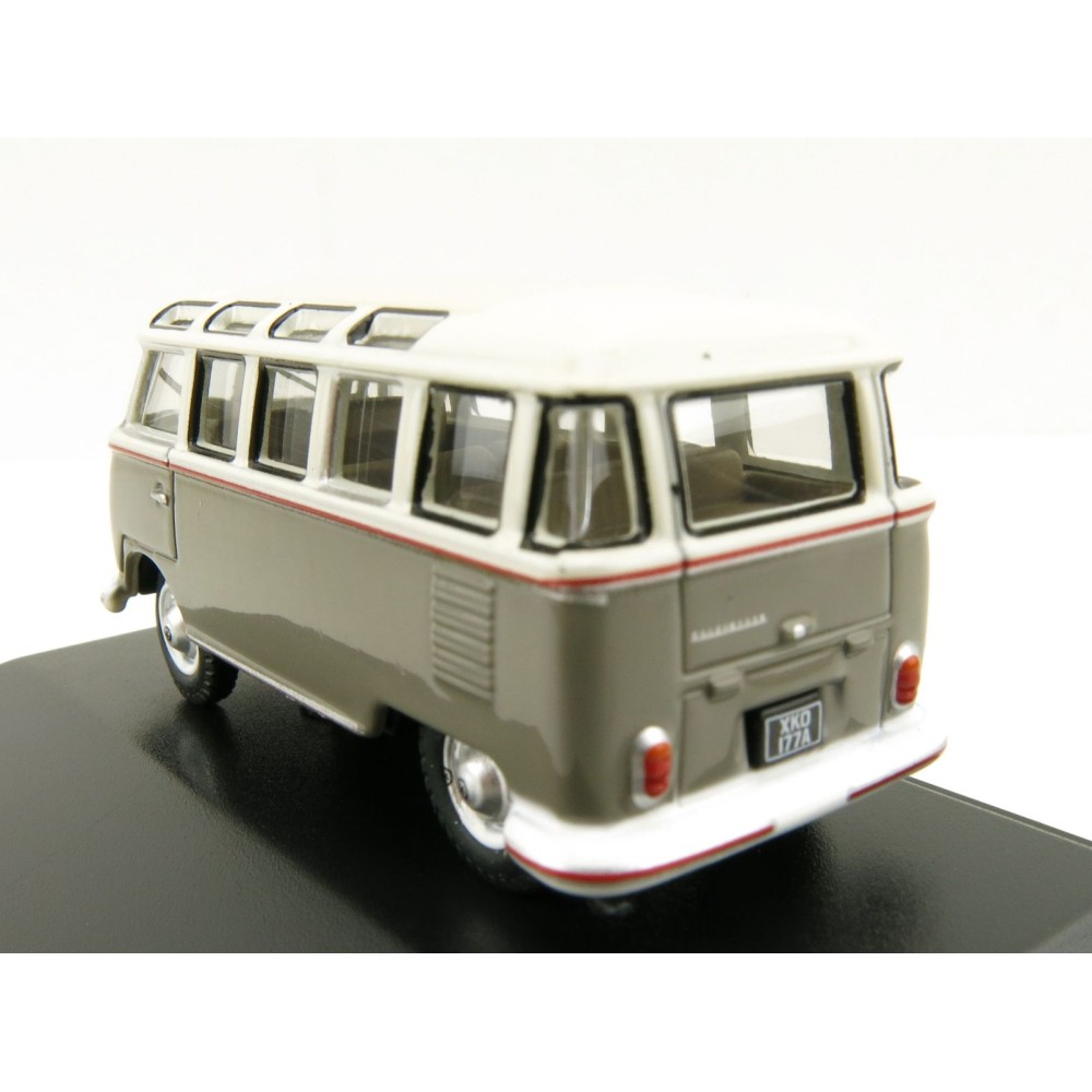 OXFORD 76VWS009 VW T1 Samba Bus - Mouse Grey and Pearl White 1:76 Scale