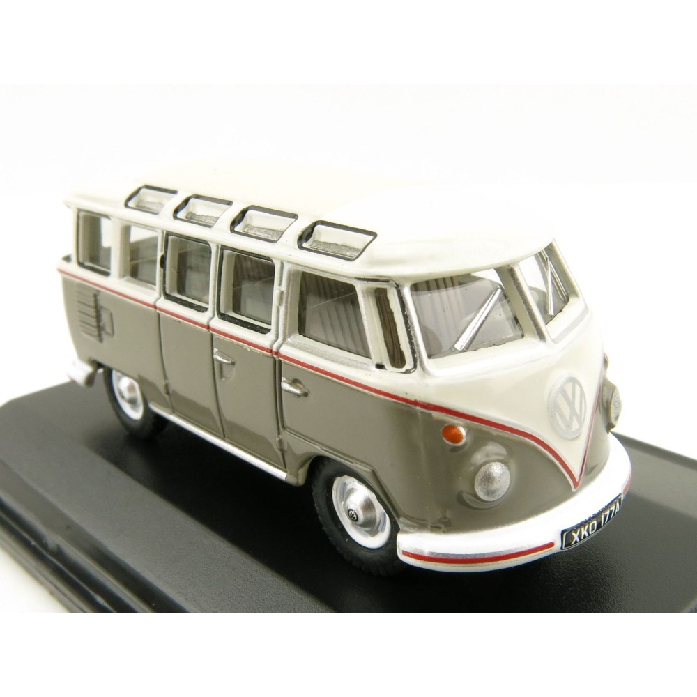 OXFORD 76VWS009 VW T1 Samba Bus - Mouse Grey and Pearl White 1:76 Scale