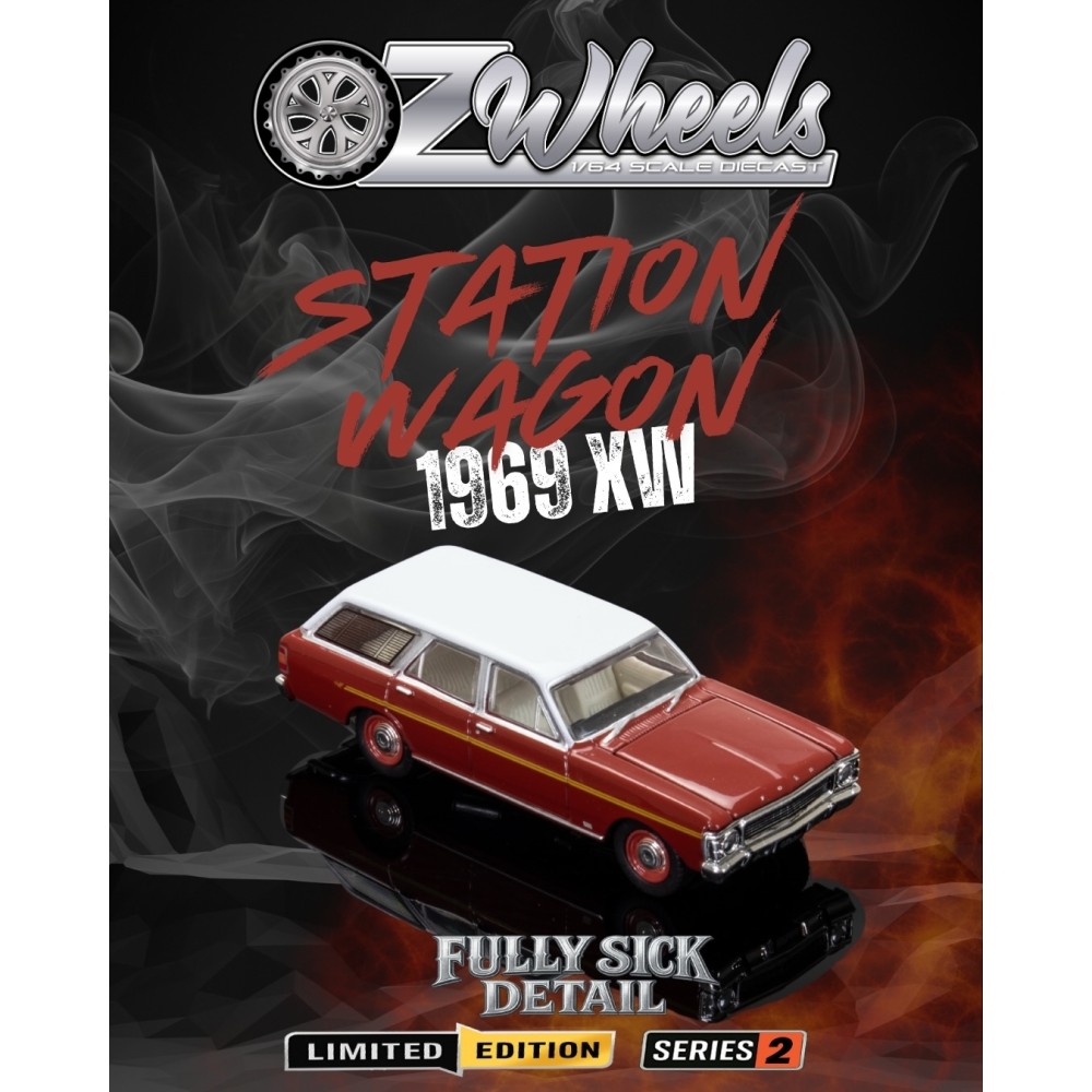 OZ Wheels - 1969 Ford Falcon XW Station Wagon - Fully Sick Detail Limited Edition Series 2 2/6 1:64  