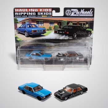 OZ Wheels Fully Sick Details Racing Legends Series 1 Set 1 - Ford XD Falcon Twin Pack - 1:64