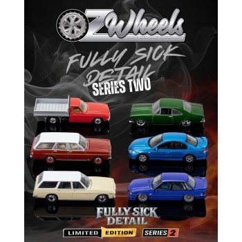OZ Wheels - Holden & Ford Fully Sick Detail Limited Edition Series 2 6 Car Set 1:64 