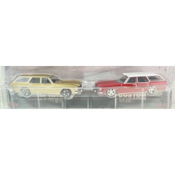 OZ Wheels - Holden HJ  Wagon Twin Pack - Fully Sick Detail Diecast Haulin Kids Rippin Skids -1:64 