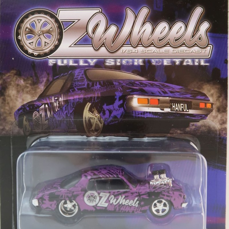 OZ Wheels - Holden HQ Monaro Hanful Purple Custom Wrapped Fully Sick Detail 1:64