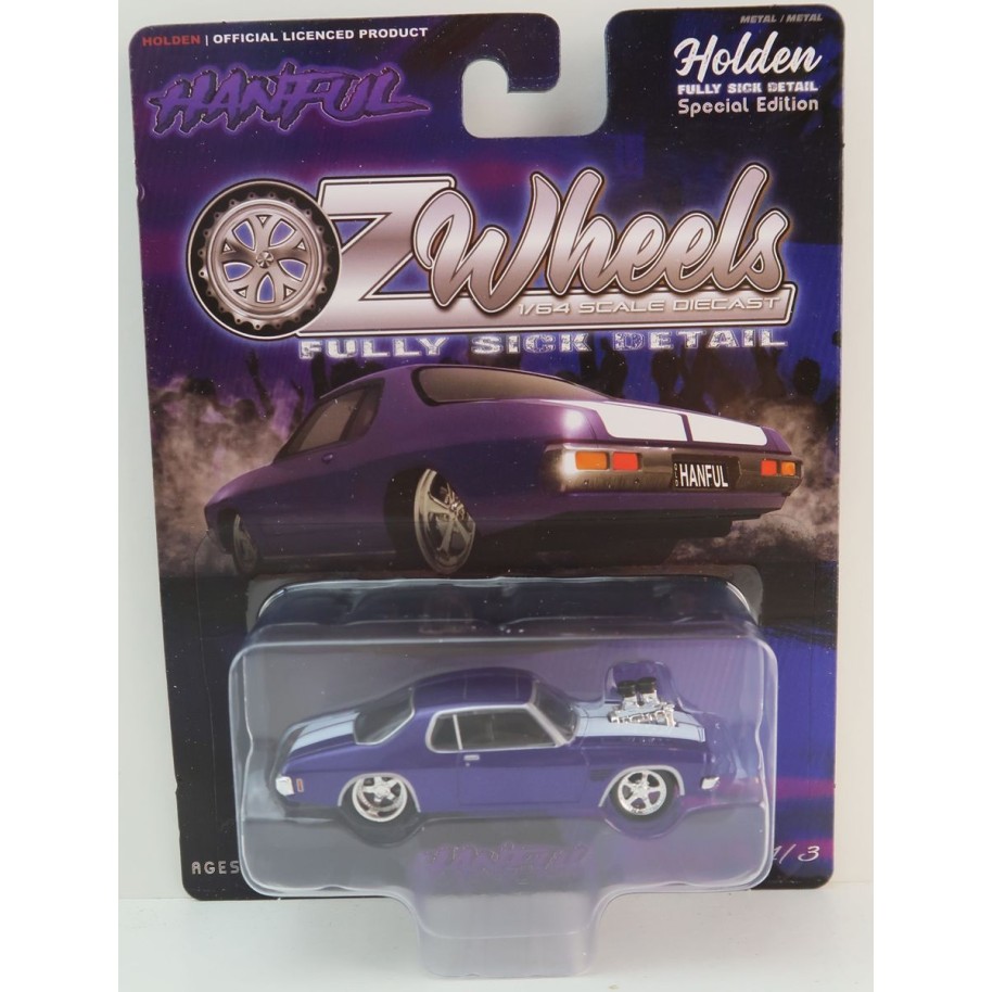 OZ Wheels - Holden HQ Monaro Hanful Purple Fully Sick Detail 1:64