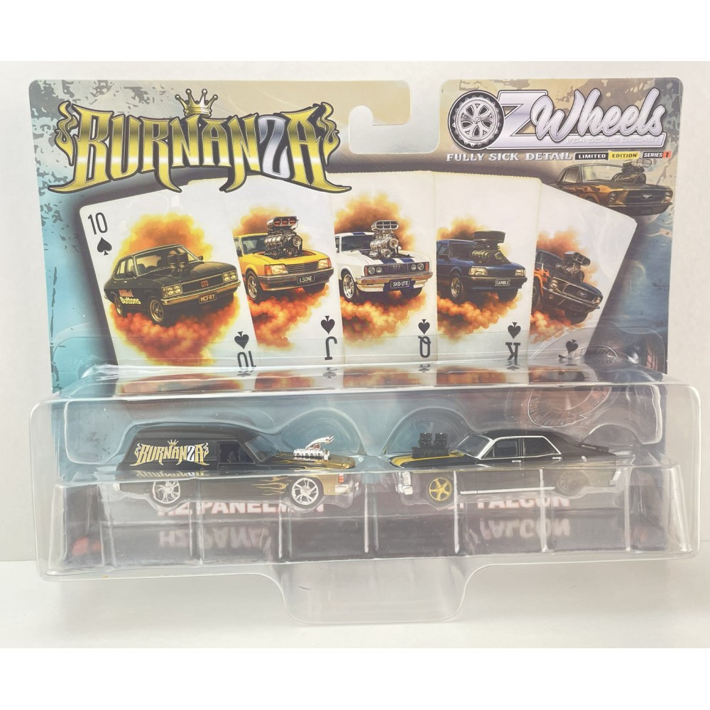 OZ Wheels - Holden HZ & Ford XY Twin Pack Fully Sick Detail Burnanza 1:64