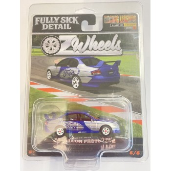 Oz Wheels - Ford Falcon BA Prototype Test Car Racing Legends Full Sick Detail Series 1 No 6 - Scale 1:64 