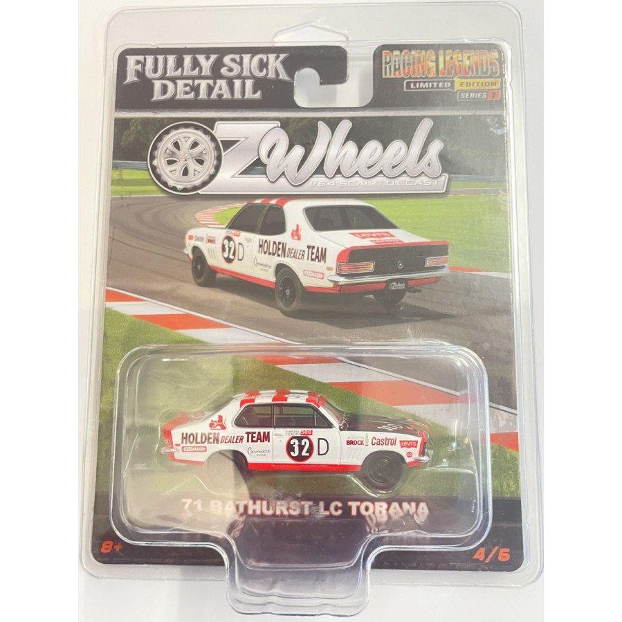 Oz Wheels - Holden LC Torana GTR-XU1 No 32D Peter Brock 71 Bathurst Racing Legends Fully Sick Detail Series 1 No 4  - Scale 1:64