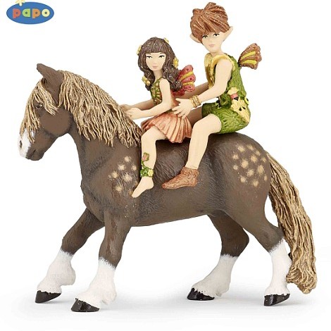 Papo 39011 - Elves Children and Pony