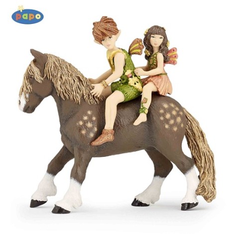 Papo 39011 - Elves Children and Pony