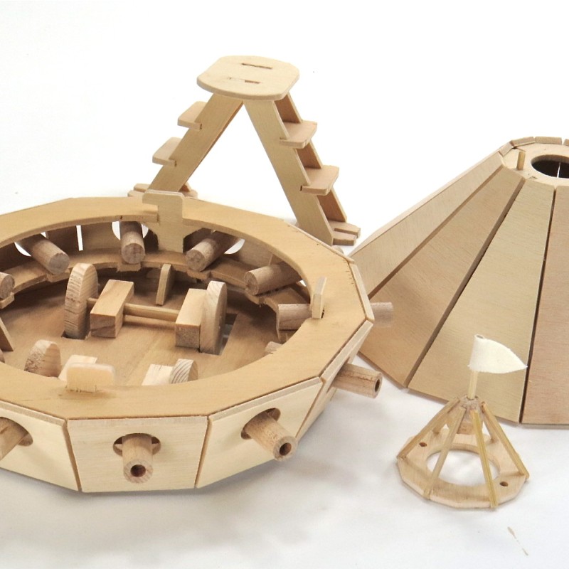 Pathfinders - Leonardo Da Vinci Tank Wooden Construction Kit