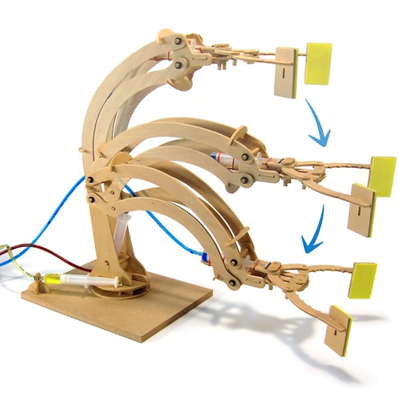 Pathfinders - Wooden Hydraulic Robotic Arm