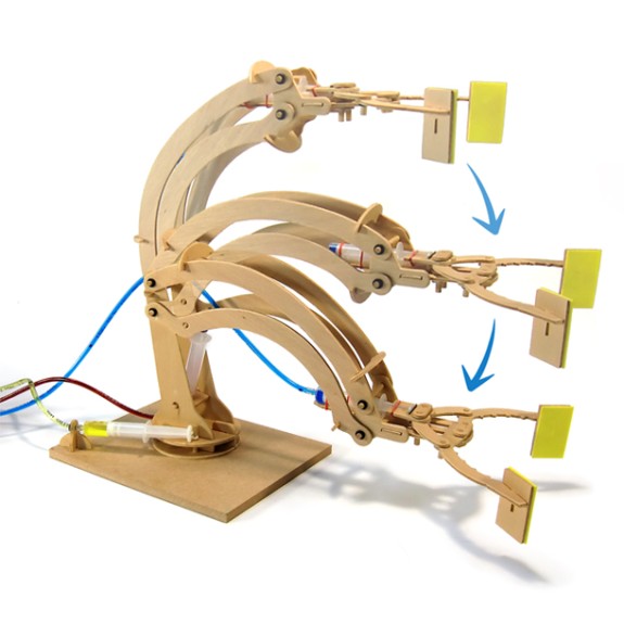 Pathfinders - Wooden Hydraulic Robotic Arm