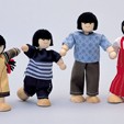 Plan Toys 7417 - Asian Doll Family