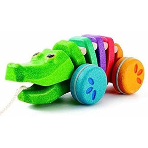 Plan Toys 1416 - Dancing Rainbow Alligator