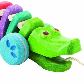 Plan Toys 1416 - Dancing Rainbow Alligator