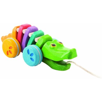 Plan Toys 1416 - Dancing Rainbow Alligator
