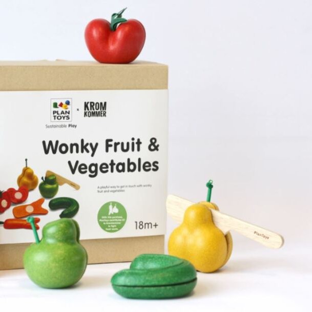 Plan Toys 3495 - Wonky Fruit & Vegetables