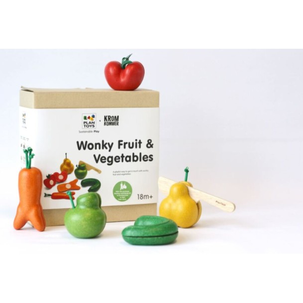 Plan Toys 3495 - Wonky Fruit & Vegetables