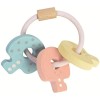 Plan Toys 5251 - Wooden Baby Key Rattle Pastel