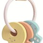 Plan Toys 5251 - Wooden Baby Key Rattle Pastel