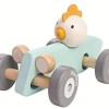 Plan Toys 5716 - Chicken Racing Car Wooden 