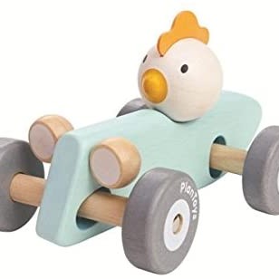 Plan Toys 5716 - Chicken Racing Car Wooden 