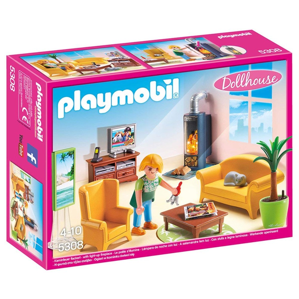 Playmobil 5308 - Living Room With Fireplace - Dollhouse