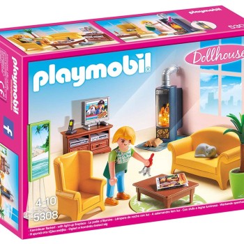 Playmobil 5308 - Living Room With Fireplace - Dollhouse