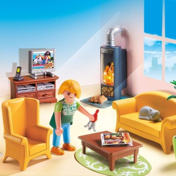 Playmobil 5308 - Living Room With Fireplace - Dollhouse