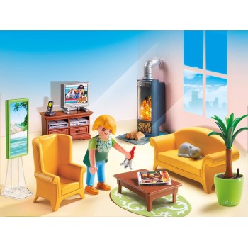 Playmobil 5308 - Living Room With Fireplace - Dollhouse