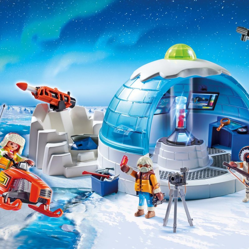 Playmobil 9055 Arctic Expedition Headquarters - Action