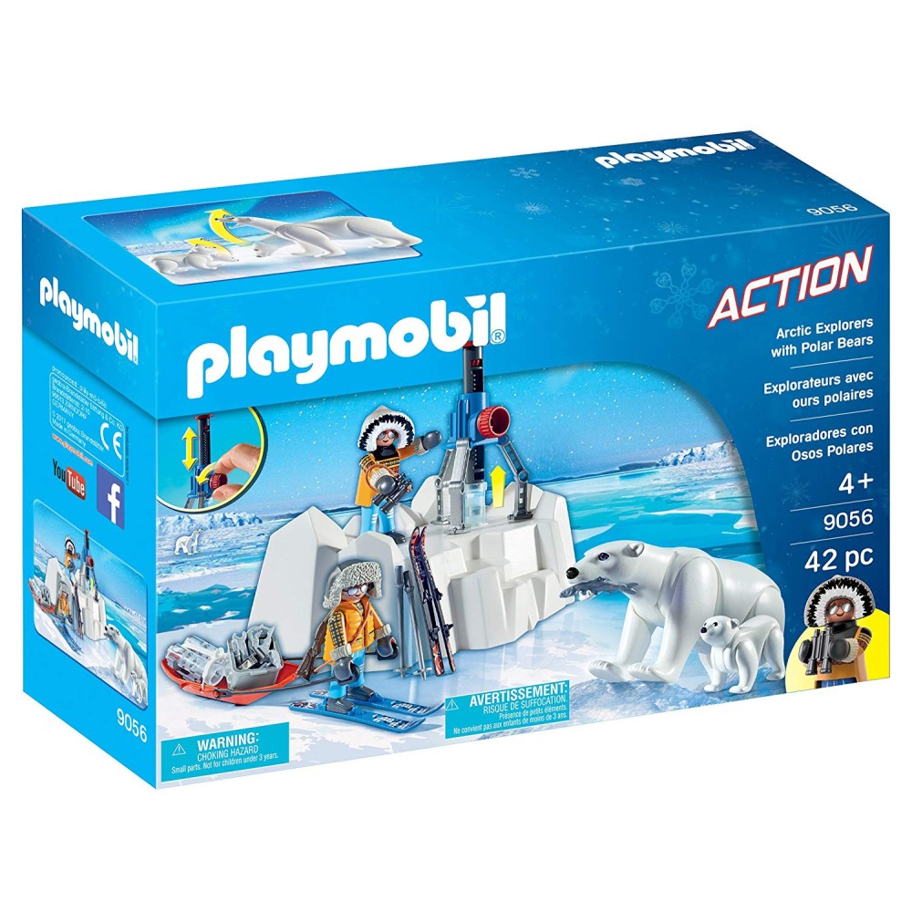 Playmobil 9056 Arctic Explorers with Polar Bears - Action
