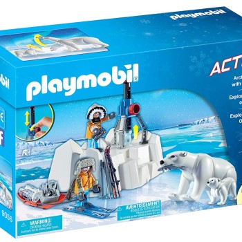Playmobil 9056 Arctic Explorers with Polar Bears - Action