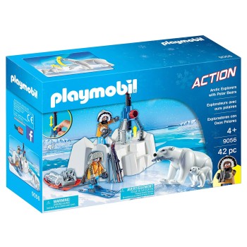 Playmobil 9056 Arctic Explorers with Polar Bears - Action