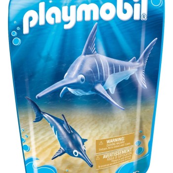 Playmobil 9068 - Sea Aquarium Swordfish with Baby