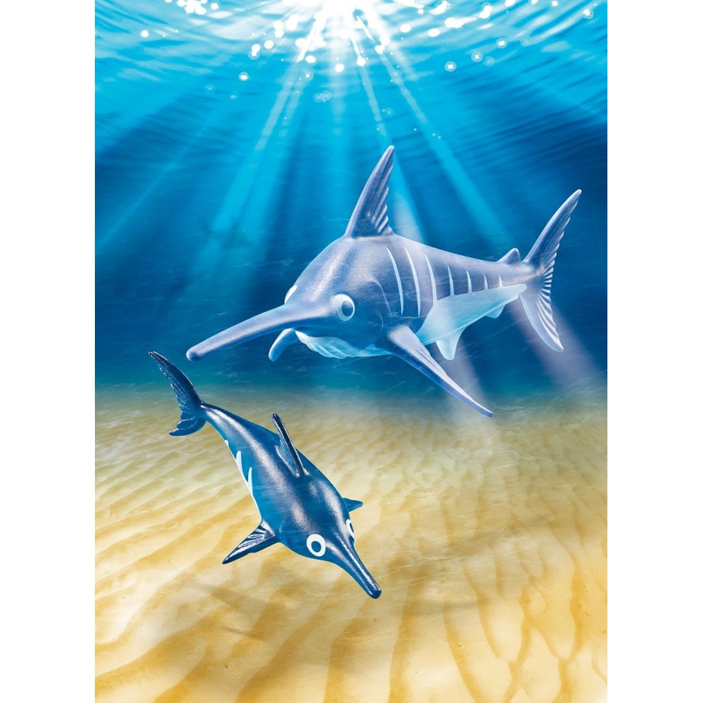 Playmobil 9068 - Sea Aquarium Swordfish with Baby