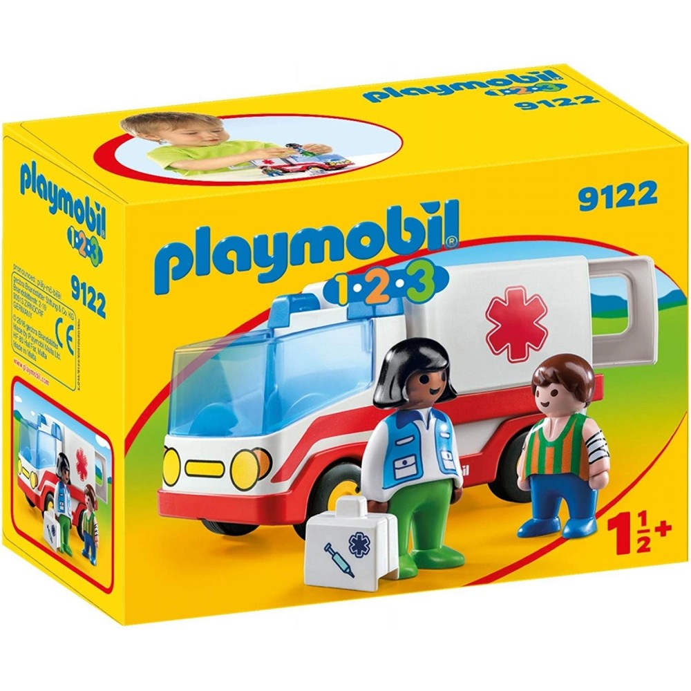 Playmobil 9122 - 1.2.3 Rescue Ambulance Truck